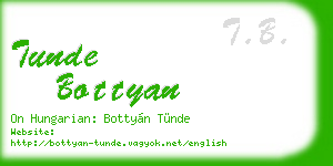 tunde bottyan business card